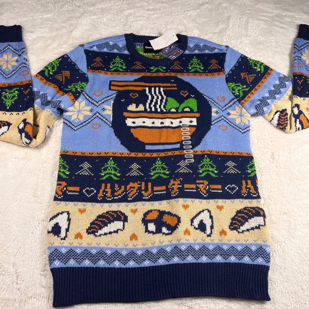 Geeknet Hungry Gamer Holiday Men's Sweater GameStop Exclusive Size Small NWT - Picture 8 of 8